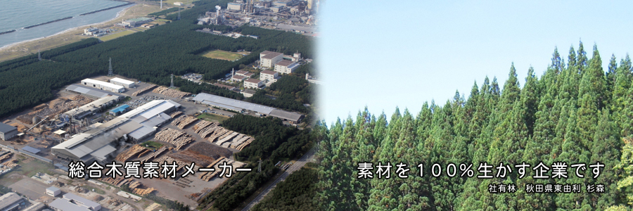 総合木質素材メーカー。素材を100%生かす企業です。